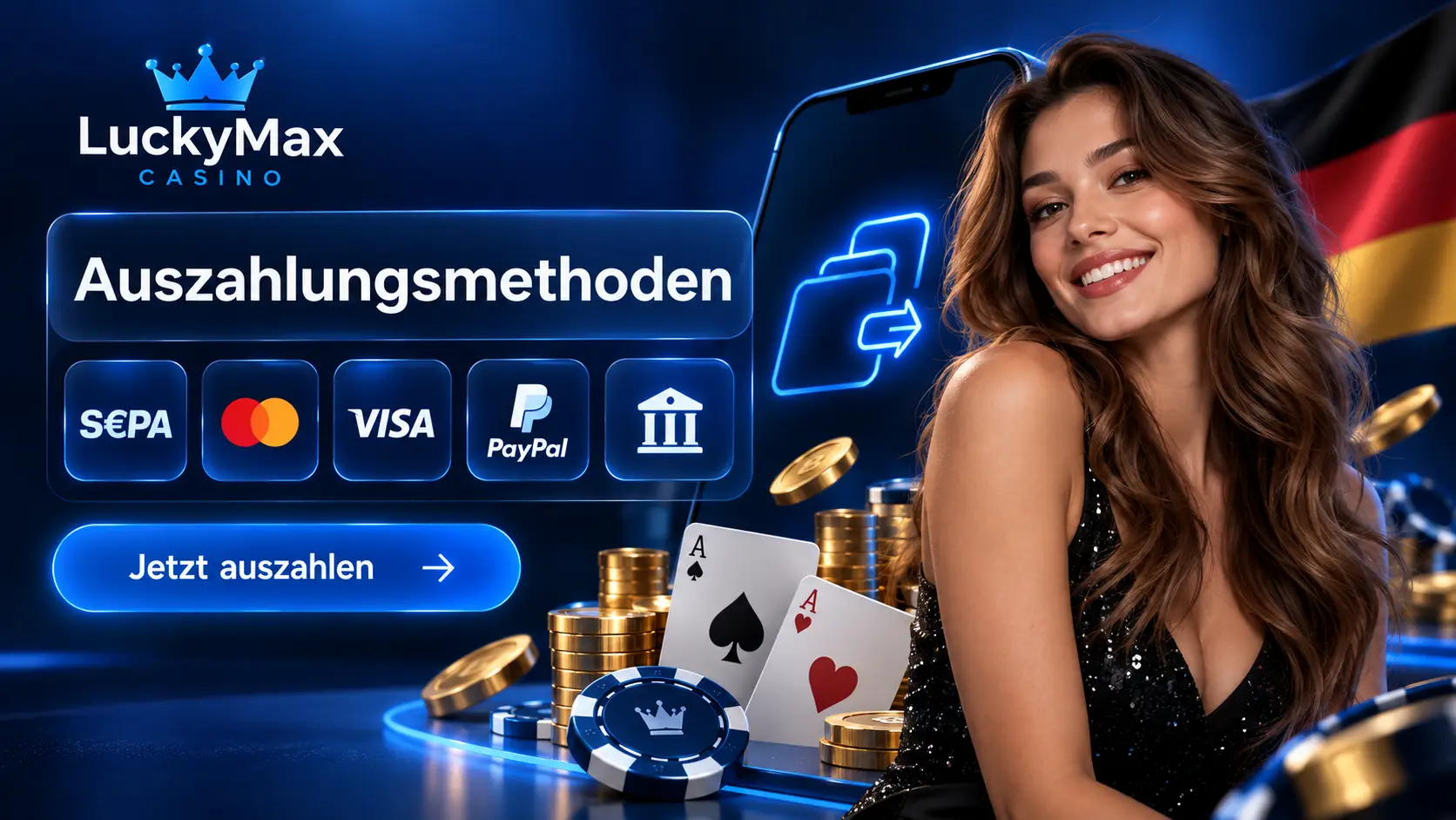 LuckyMax Casino Auszahlungsmethoden