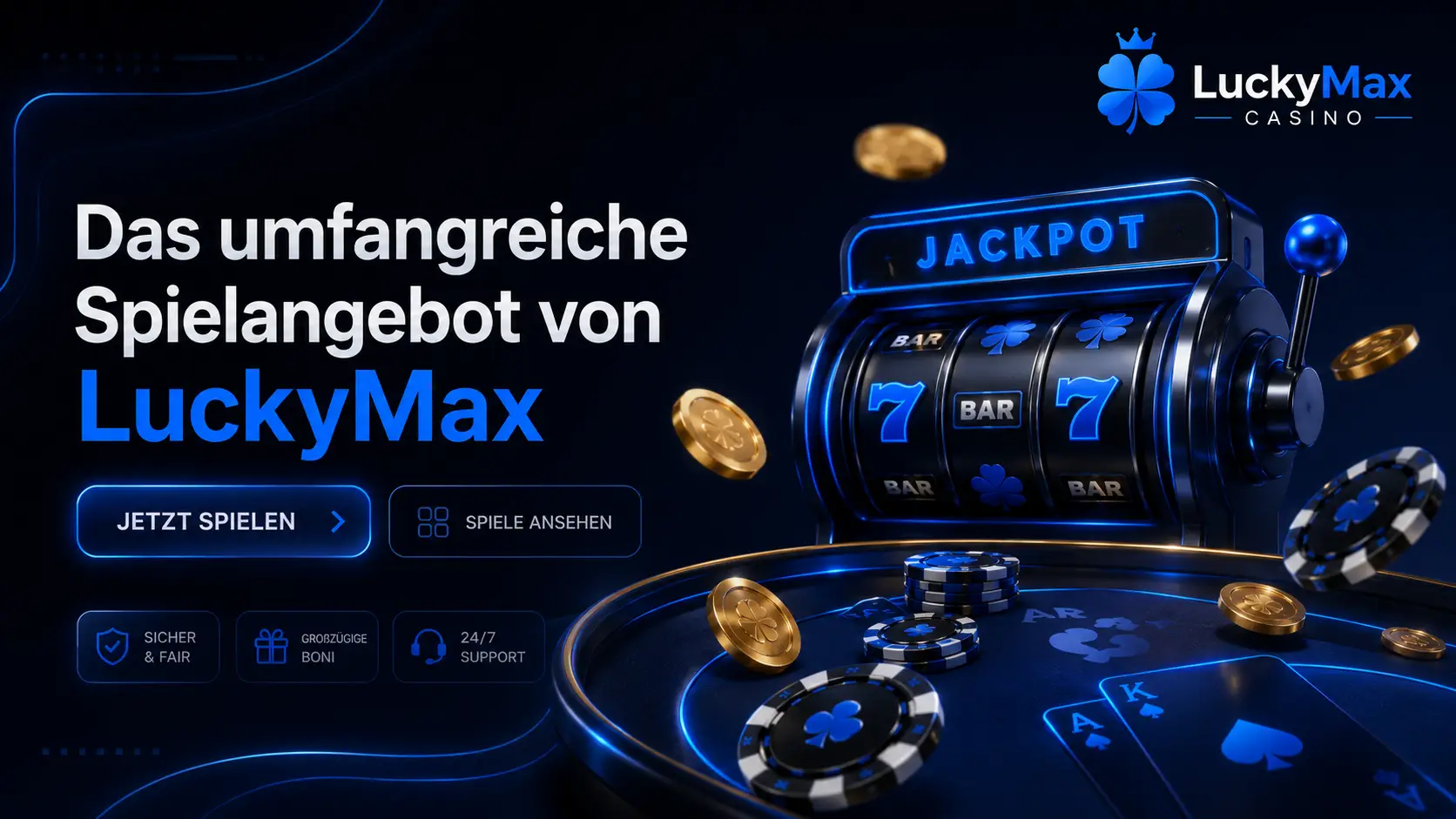 Das vielfältige Spielangebot von LuckyMax